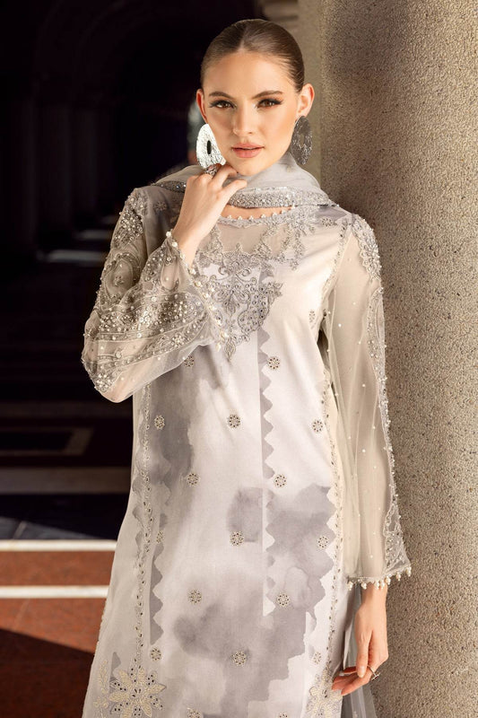 Charizma Festive Embroidered Unstitched Lawn 3pcs - Jotey