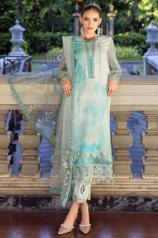 Charizma Festive Embroidered Unstitched Lawn 3pcs - Jotey