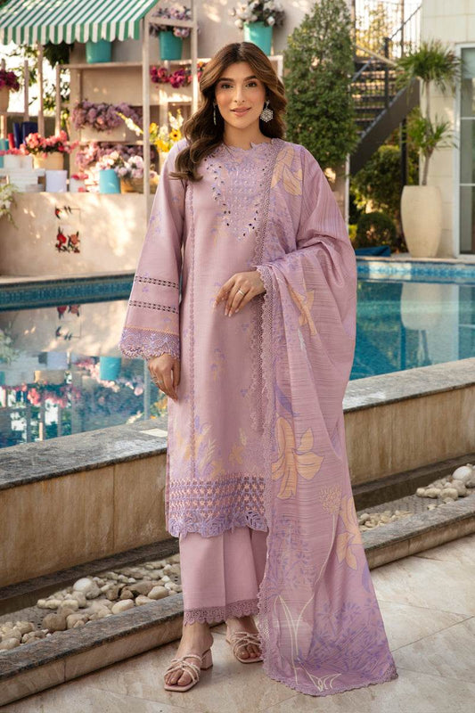Rang Rasiya Florence Embroidered Lawn Unstitched 3pcs - Jotey