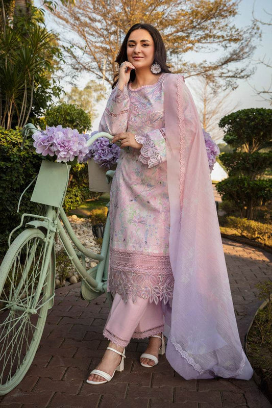 Rang Rasiya Florence Embroidered Lawn Unstitched 3pcs - Jotey