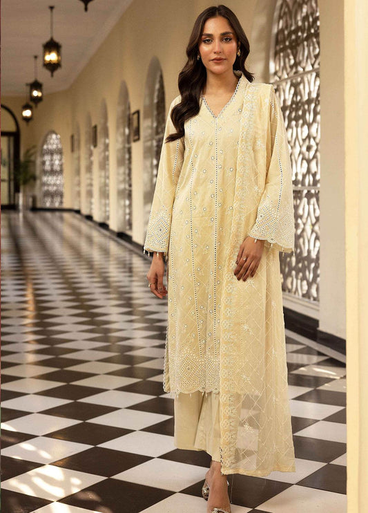 Khoobsurat Lawnkari Embroidered Lawn Unstitched 3pcs - Jotey