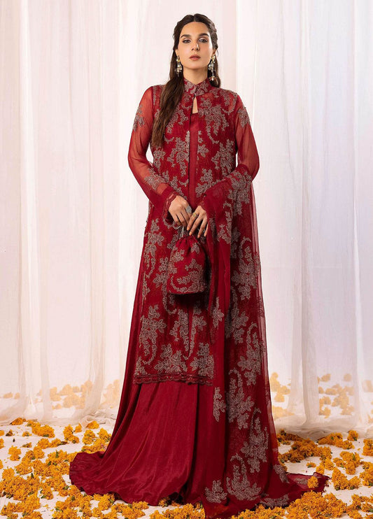 SHAATOOSH BY ANAYA HOOR Luxury Chiffon Unstitched 3pcs - Jotey