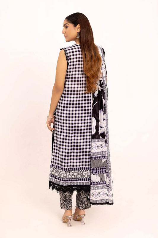Gul Ahmed Printed Summer Lawn'25 Unstitched 3pcs - Jotey