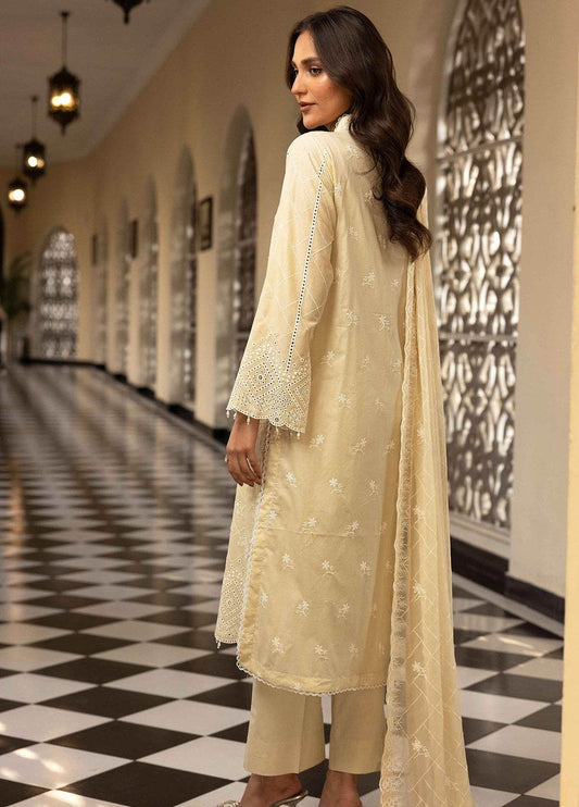 Khoobsurat Lawnkari Embroidered Lawn Unstitched 3pcs - Jotey