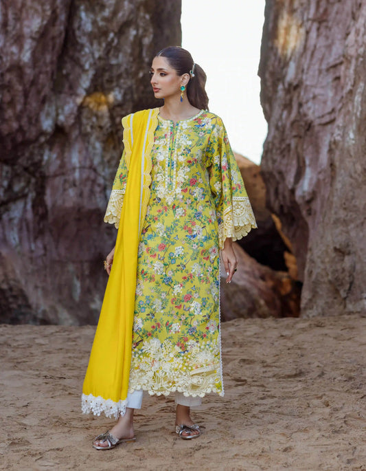 Khwaab By Sidra Fahad Luxury Embroidered 3pcs - Jotey