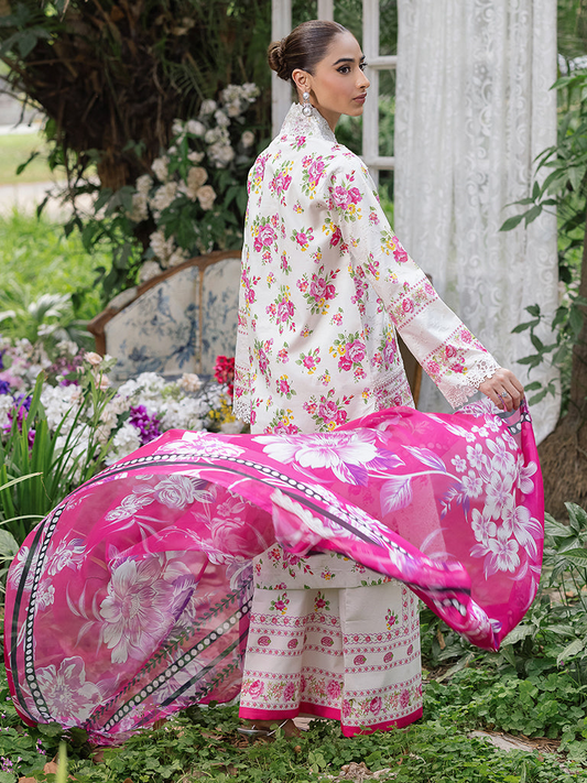 RAJBARI Printkari Sehiffli Exclusive Embroidered Unstitched 3pcs