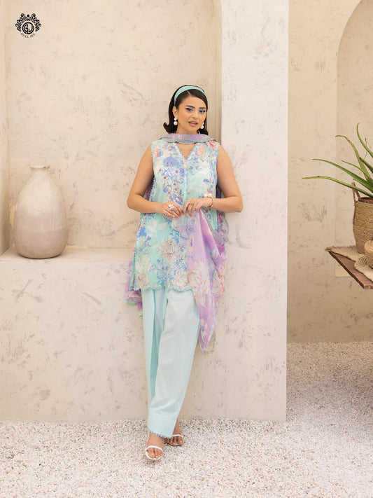 Morja By Gull Jee Vol-12 Embroidered Digital Printed Lawn Unstitched 3Pcs