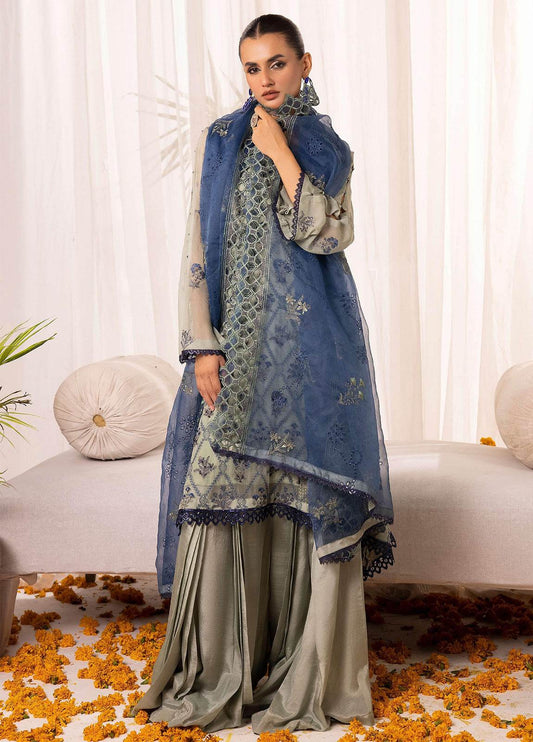 SHAATOOSH BY ANAYA HOOR Luxury Chiffon Unstitched 3pcs - Jotey