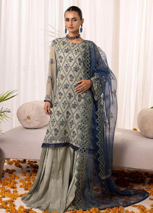 SHAATOOSH BY ANAYA HOOR Luxury Chiffon Unstitched 3pcs - Jotey