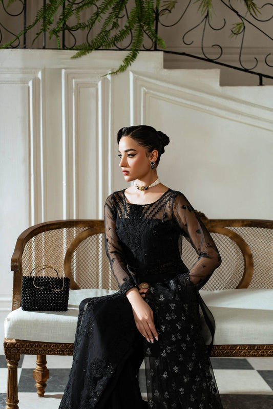 AZZAL MISHRI Luxury Festive Embroidered Unstitched 3pcs - Jotey