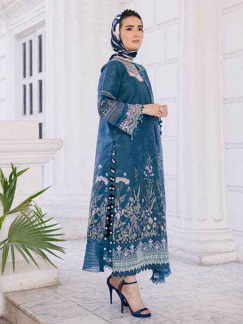 Ivy Bloom Printkari By Parishay Primium Printed Lawn Unstitched 3pcs - Jotey