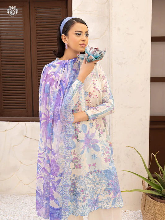 Morja By Gull Jee Vol-12 Embroidered Digital Printed Lawn Unstitched 3Pcs