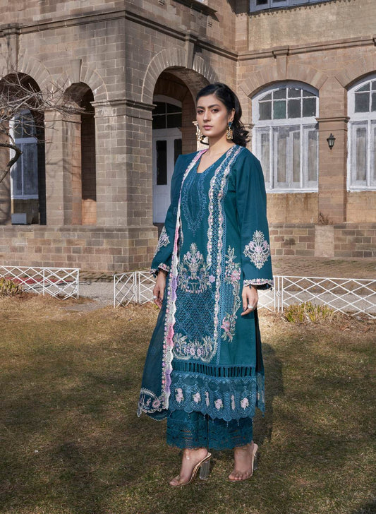 Atiya Irfan Preet Embroidered Unstitched Lawn 3pcs - Jotey