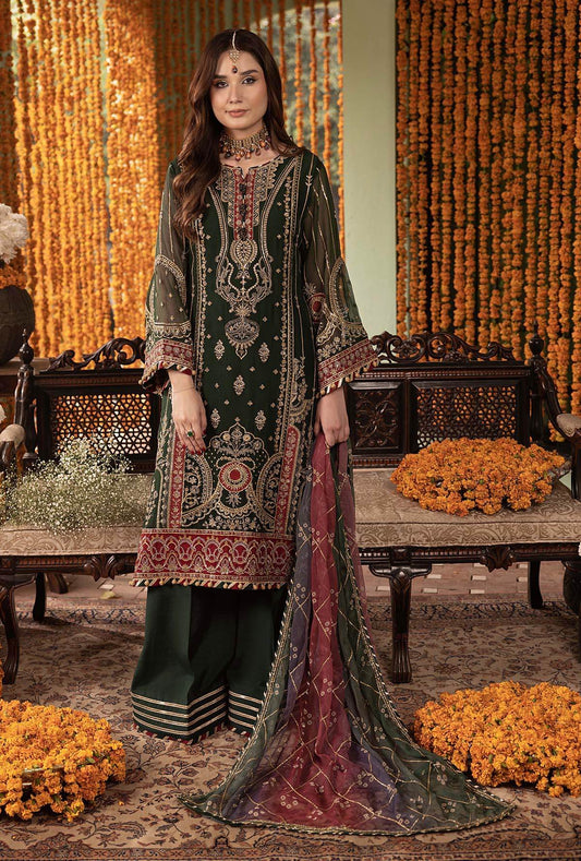 Rang-E-Mehfil Festive Unstitched Chiffon 3pcs - Jotey