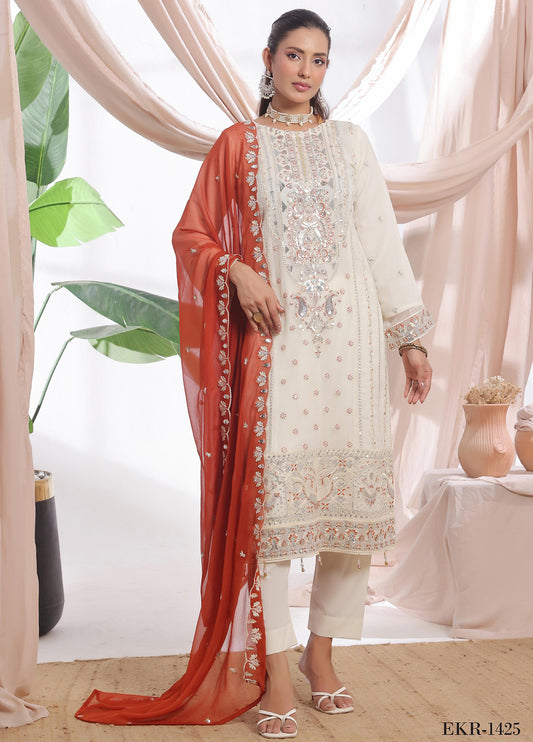Aaina By Bin Hameed Luxury Embroidered Chiffon Unstitched 3 Piece
