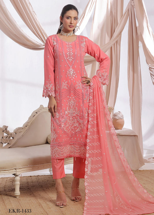 Aaina By Bin Hameed Luxury Embroidered Chiffon Unstitched 3 Piece