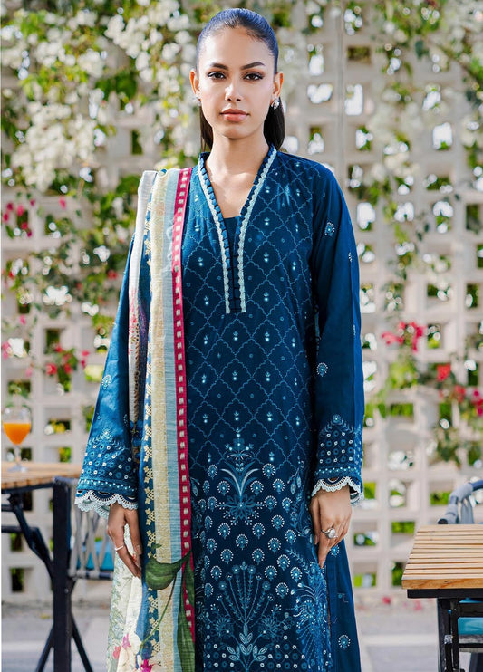 Zellbury Chikankari Embroidered Lawn Unstitched 3Pcs