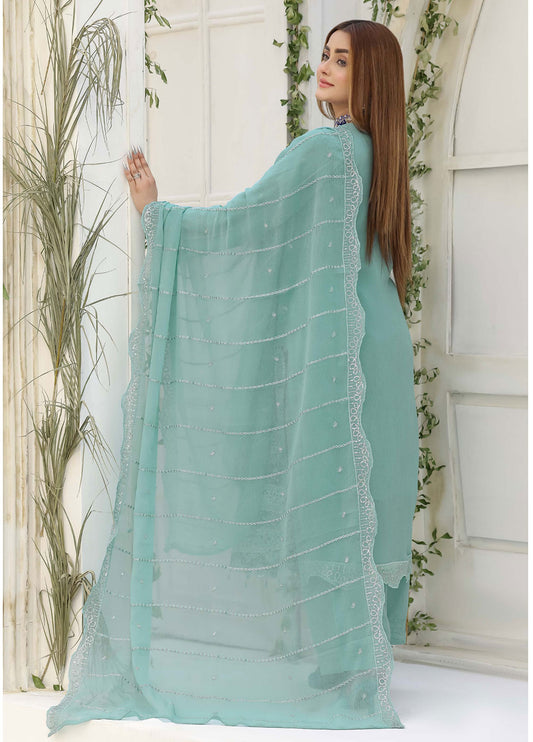 Lavish by Bin Hameed Luxury Embroidered Chiffon Semi-Stitched 3Pcs