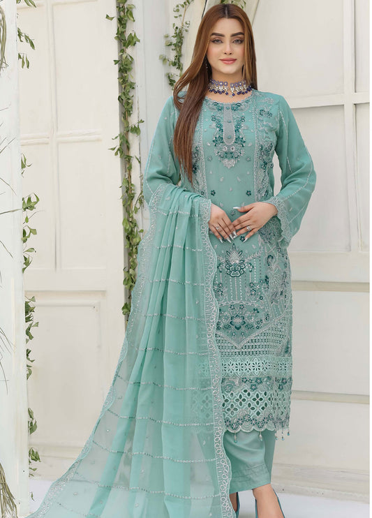 Lavish by Bin Hameed Luxury Embroidered Chiffon Semi-Stitched 3Pcs