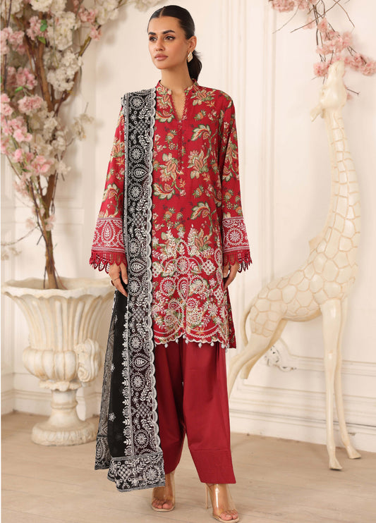 Afsheen By Johra Embroidered Chikankari Lawn Unstitched 3Pcs