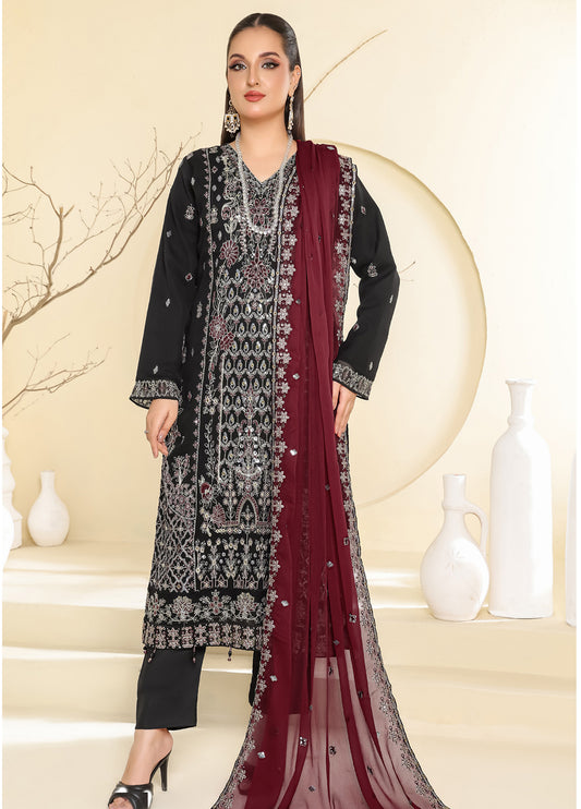 Raise By Bin Hameed Luxury Embroidered Chiffon Unstitched 3 Piece
