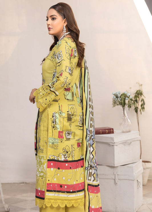 Janan By Sidra Aleem Embroidered Lawn Unstitched 3Pcs