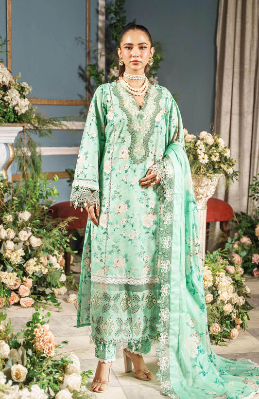 Printkari By Alzohaib Cutwork Embroidered Unstitched 3pcs - Jotey
