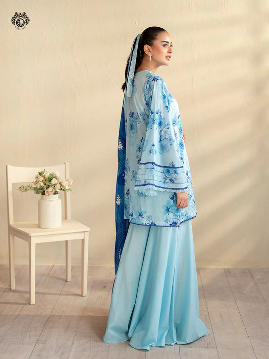 Kroma By Gull Jee Embroidered Digital Printed Lawn Unstitched 3 Piece