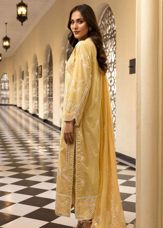 Khoobsurat Lawnkari Embroidered Lawn Unstitched 3pcs - Jotey