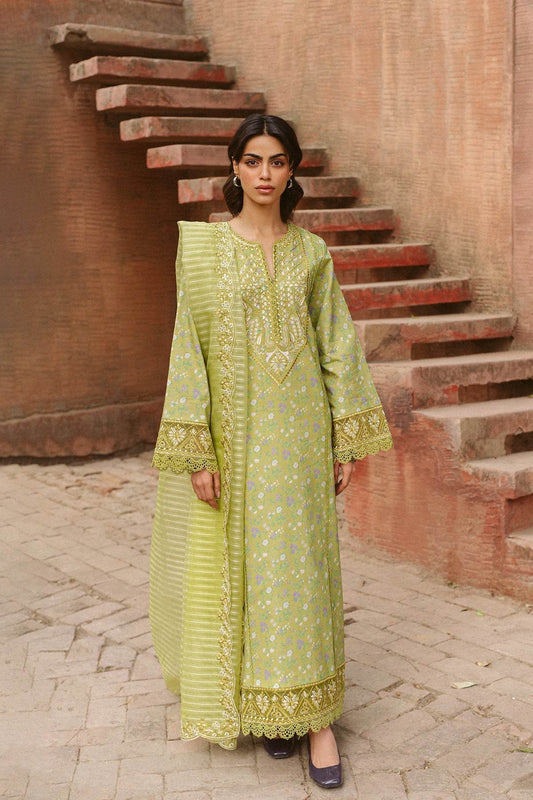 AYZEL Core Collection Embroidered Unstitched Lawn 3pcs - Jotey