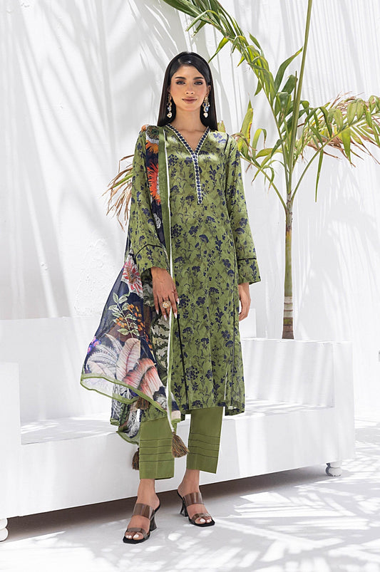 Lakhany Komal Printed Lawn Unstitched 3pcs - Jotey