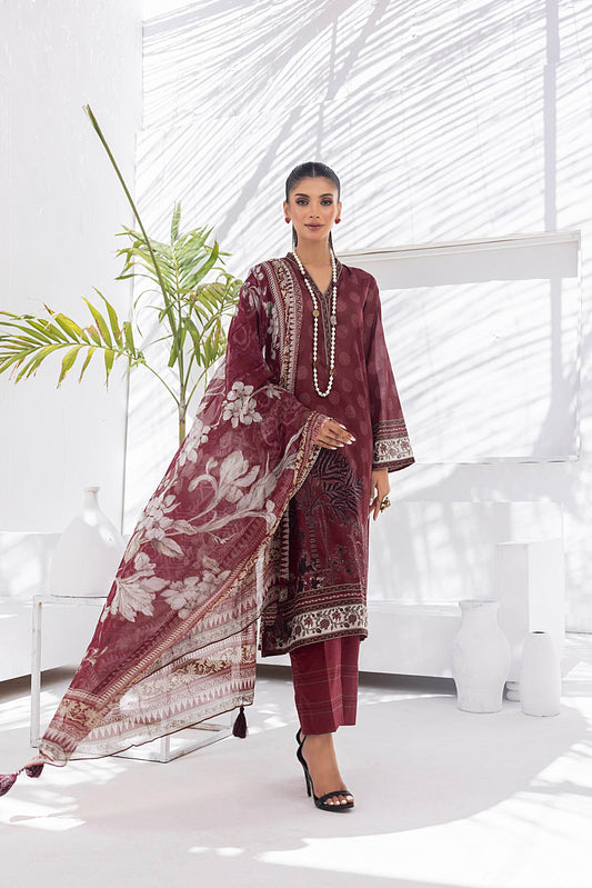 Lakhany Komal Printed Lawn Unstitched 3pcs - Jotey