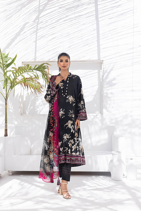 Lakhany Komal Printed Lawn Unstitched 3pcs - Jotey