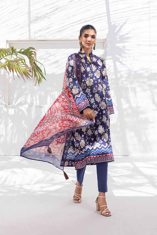 Lakhany Komal Printed Lawn Unstitched 3pcs - Jotey