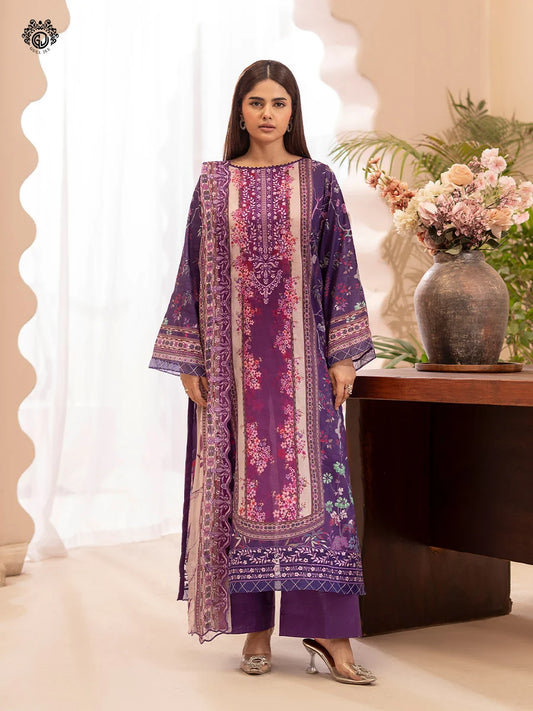 Morja By Gull Jee Vol-11 Embroidered Digital Printed Lawn Unstitched 3Pcs