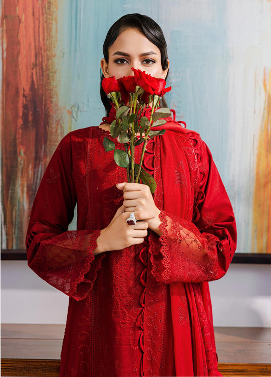 Zellbury Chikankari Embroidered Lawn Unstitched 3Pcs