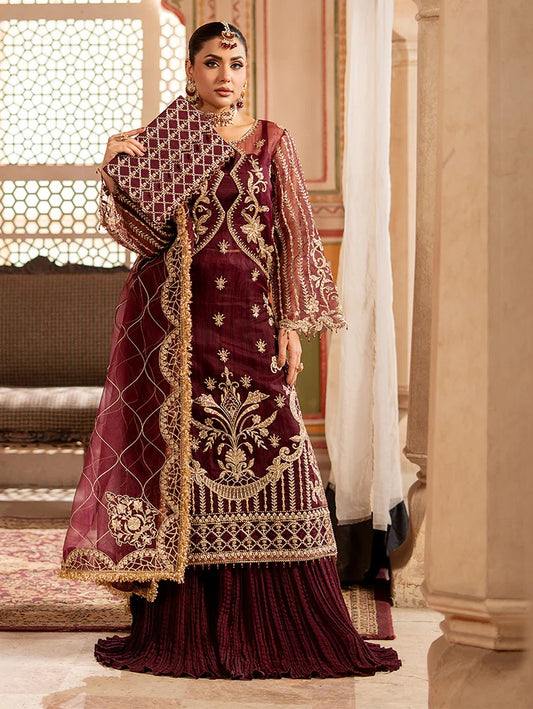 Rangreza by Zebtan Embroidered Organza Luxury Unstitched 3Pcs