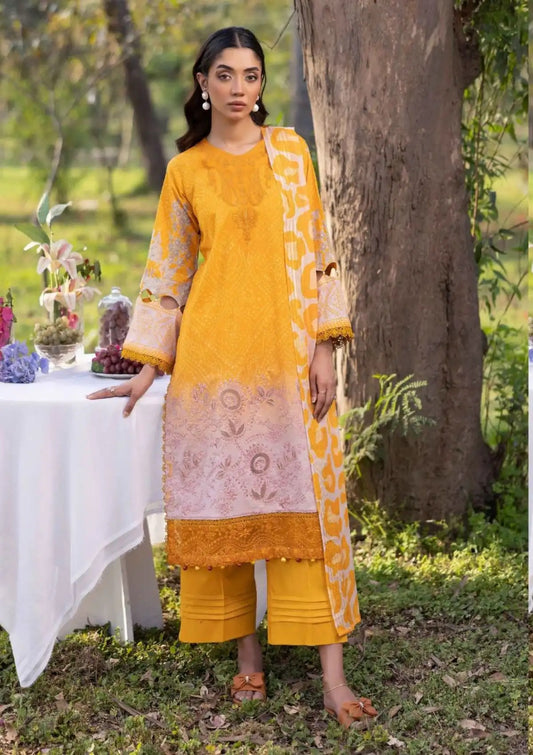 Nur Vantage Embroidered Lawn Unstitched 3 Piece