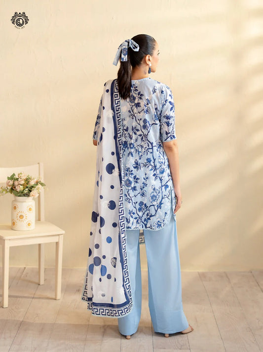 Kroma By Gull Jee Embroidered Digital Printed Lawn Unstitched 3 Piece