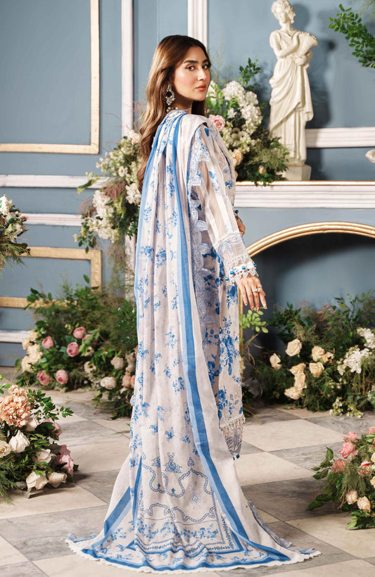 Printkari By Alzohaib Cutwork Embroidered Unstitched 3pcs - Jotey