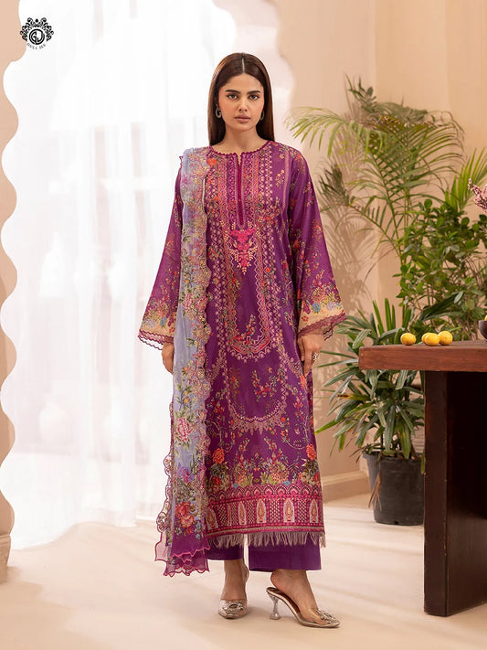Morja By Gull Jee Vol-11 Embroidered Digital Printed Lawn Unstitched 3Pcs