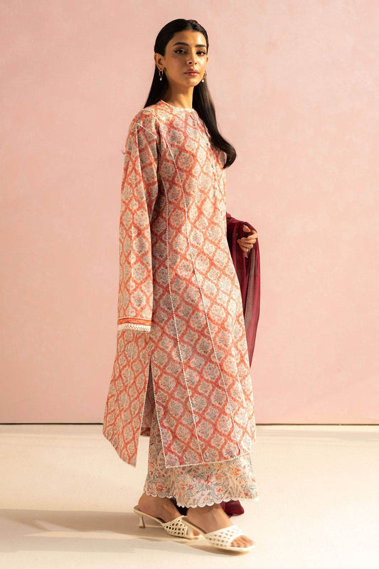 Coco By Zara Shahjahan Digital Printed Lawn Unstitched 3pcs - Jotey