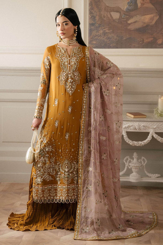 Elanora By Nureh Embroidered Luxury Chiffon Unstitched 3pcs - Jotey