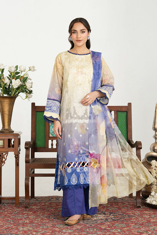 Sundas By Johra Embroidered Printed Lawn Unstitched 3Pcs