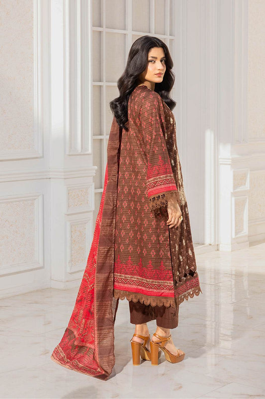 Somika By Johra Embroidered Fancy Lawn Unstitched 3Pcs - Jotey