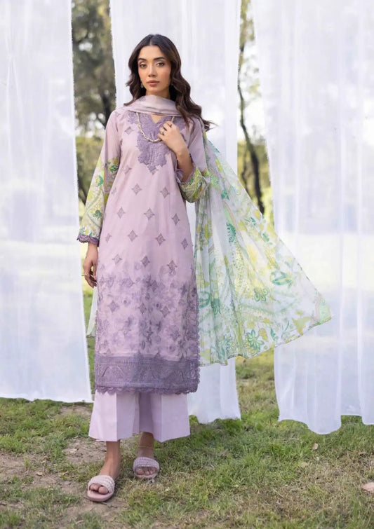 Nur Vantage Embroidered Lawn Unstitched 3 Piece