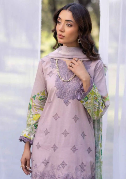 Nur Vantage Embroidered Lawn Unstitched 3 Piece