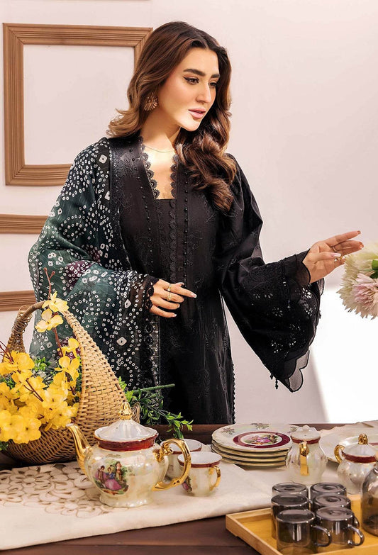 Adans Libas Stella Unstitched Chikankari Lawn 3 Piece - Jotey