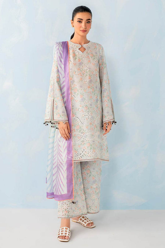 JAZMIN Embroidered Summer Lawn Unstitched 3pcs - Jotey