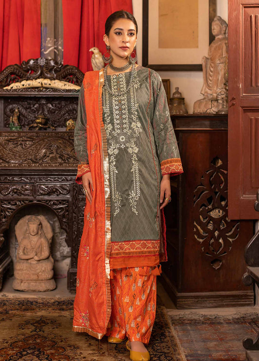 Rimal Vol-28 Embroidered & Sequence Work Lawn Unstitched 3pcs